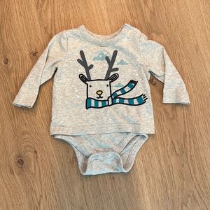 Baby Gap winter deer onesie